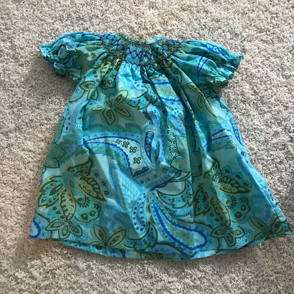 Southern Sunshine Kids Smocked Dress, 12 mos